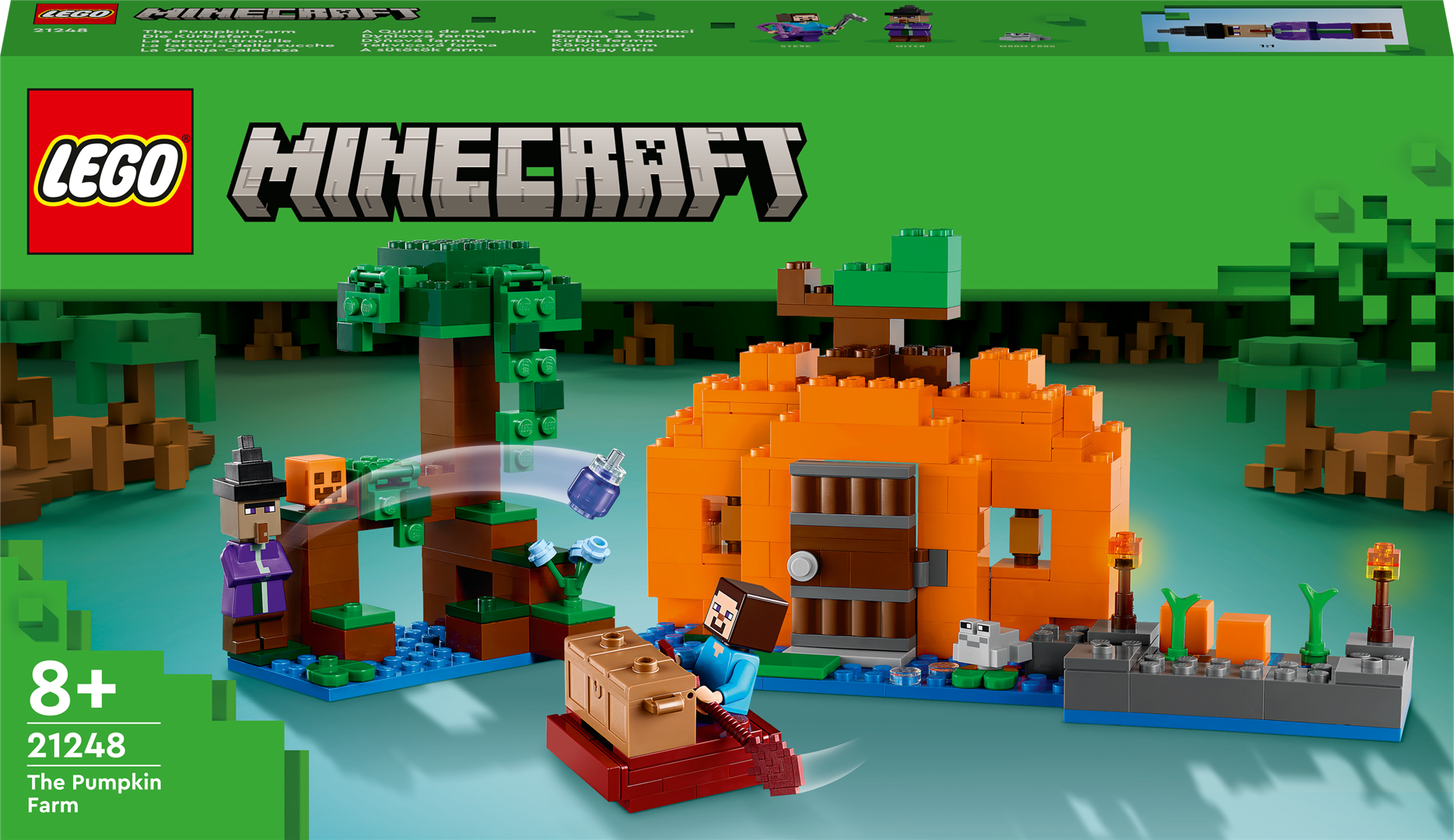 Konstruktorius LEGO Minecraft Moliūgų ūkis 21248