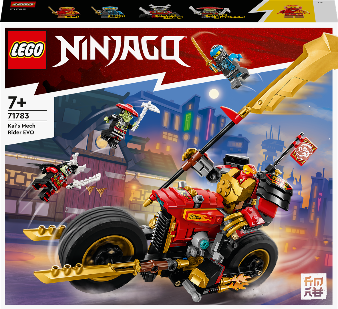 Konstruktorius LEGO Ninjago Kai robotas motociklas EVO 71783