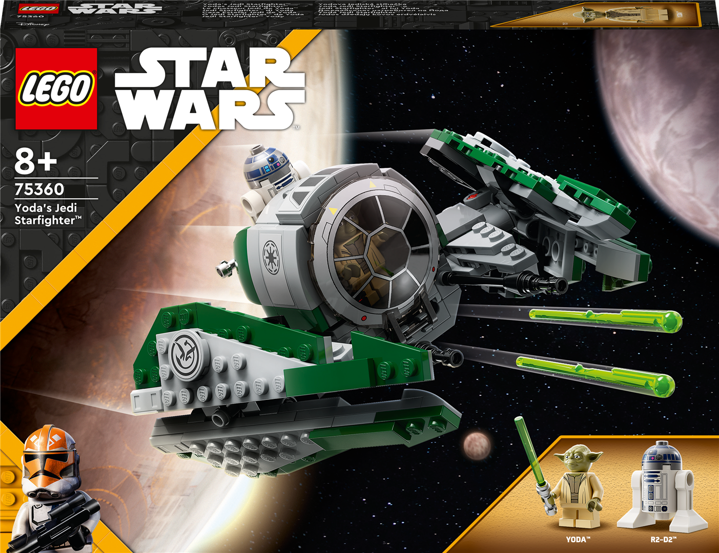 Konstruktorius LEGO Star Wars Jodos džedajų kovos erdvėlaivis 75360