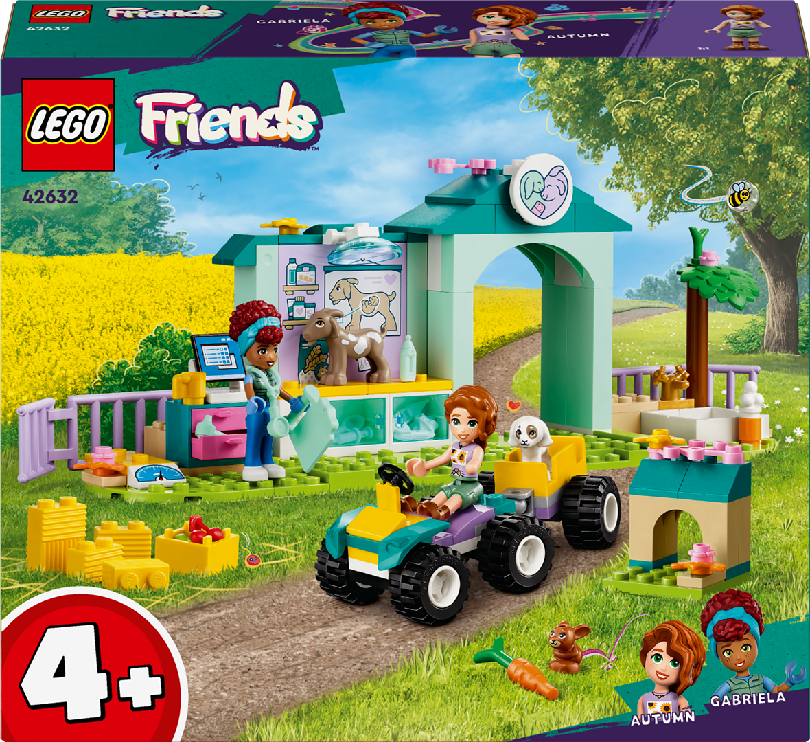 Konstruktorius LEGO Friends Ūkio gyvūnų veterinarijos klinika 42632