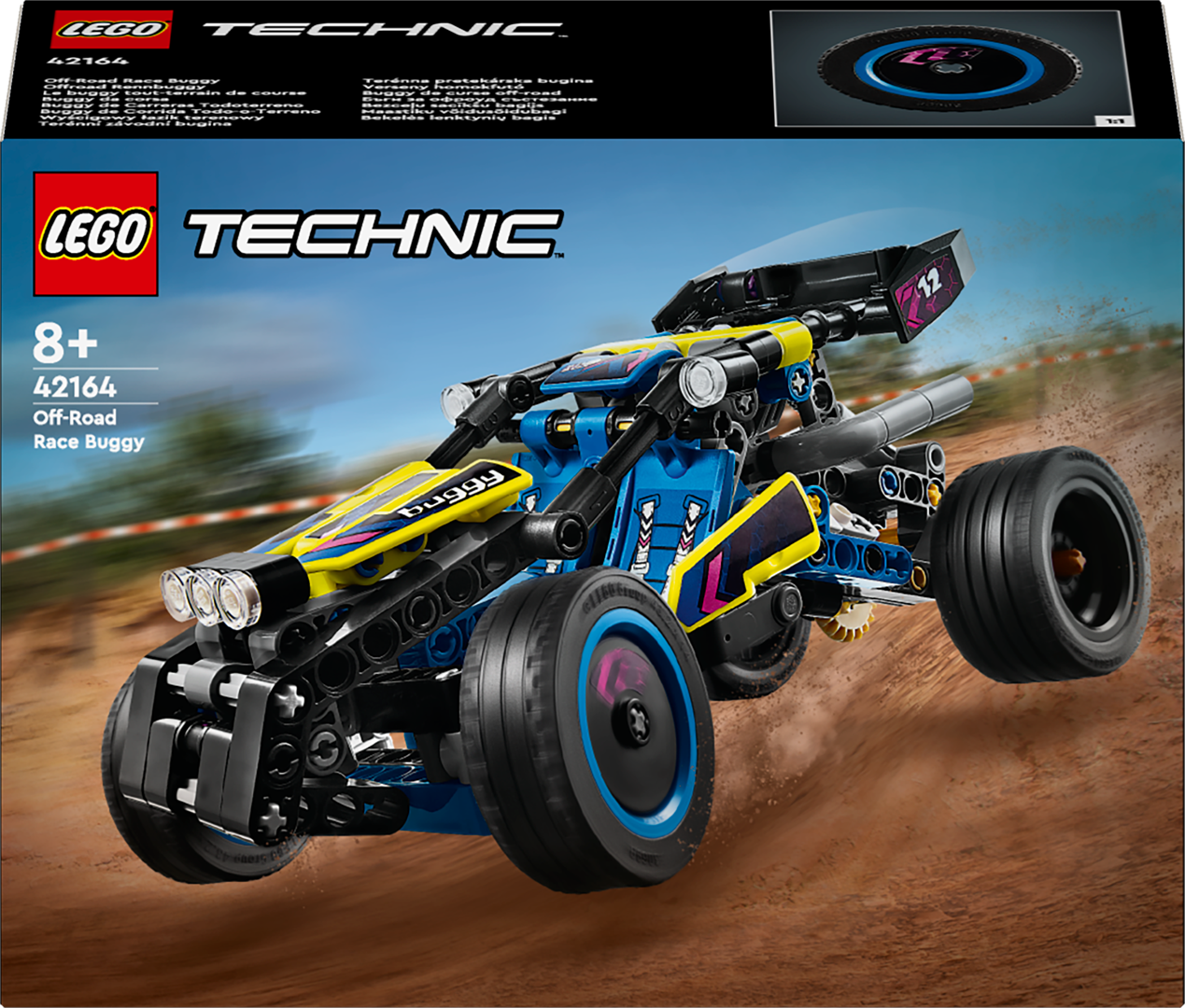 Konstruktorius LEGO Technic Bekelės lenktynių bagis 42164