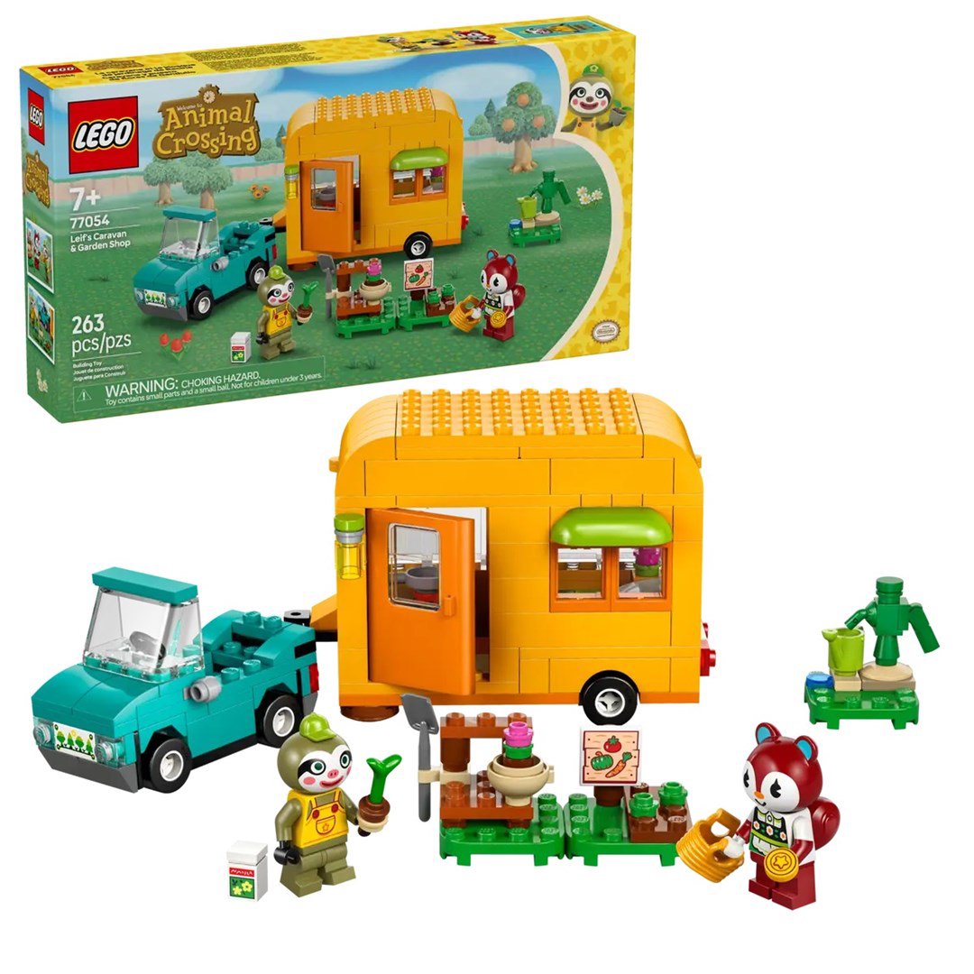 LEGO ANIMAL CROSSING 77054 Leifas ir jo karstas bei sodo parduotuvė