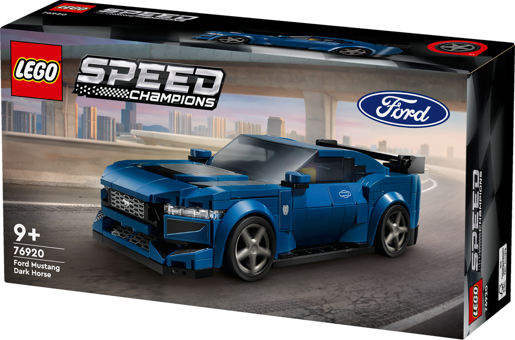 Konstruktorius LEGO Speed Champions Sportinis automobilis Ford Mustang Dark Horse 76920