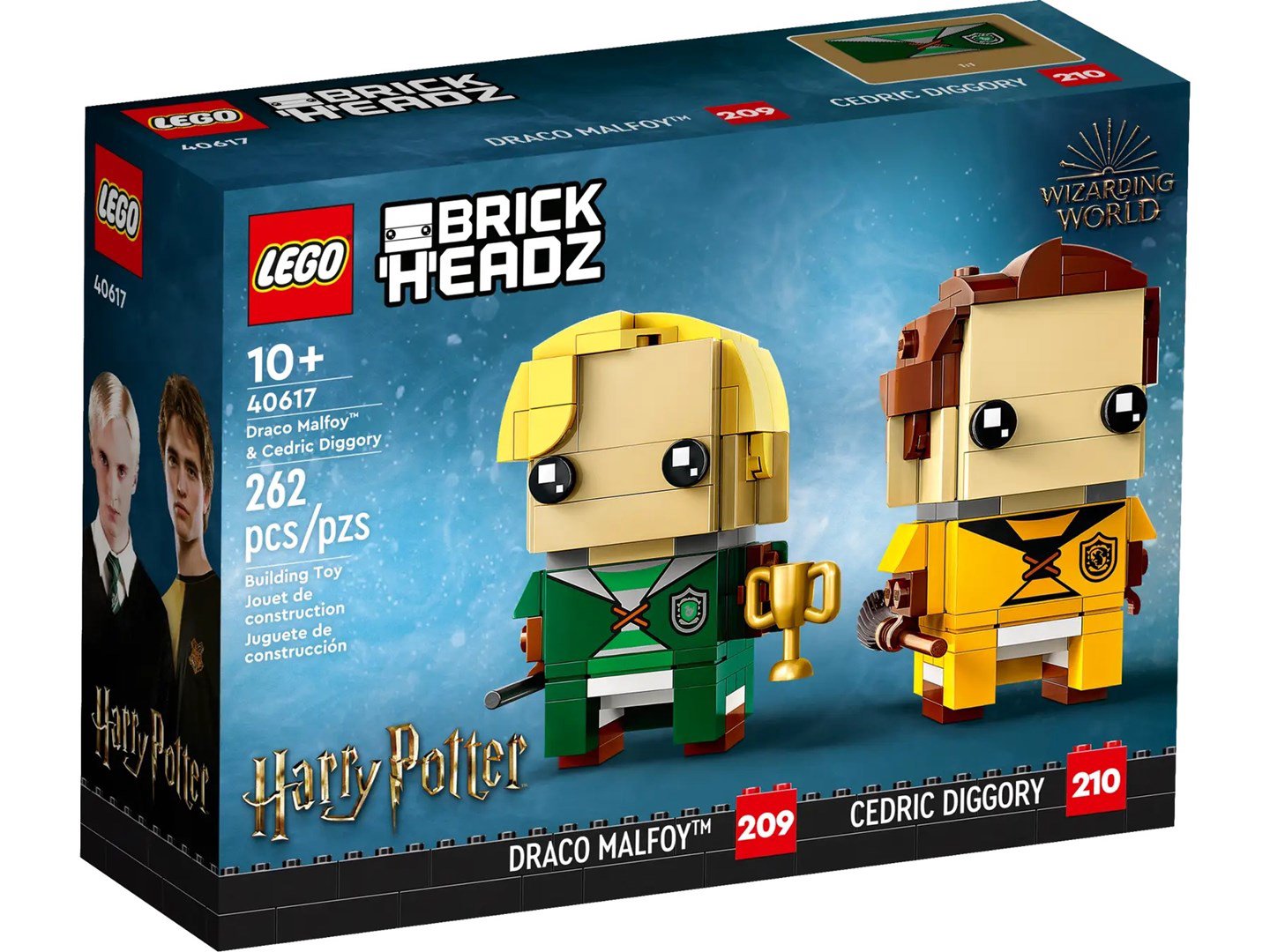 LEGO BRICKHEADZ HARRY POTTER 40617 DRACO MALFOY IR CEDRICAS DIGGORY