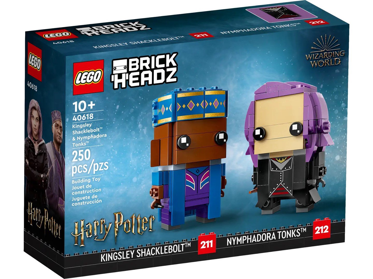 LEGO BRICKHEADZ HARRY POTTER 40618 KINGSLEY SHACKLEBOLT IR NIMFADORA TONKS