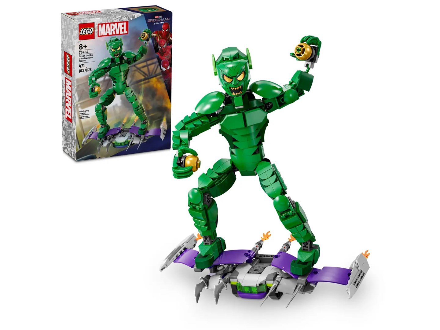 LEGO MARVEL 76284 Žaliasis Goblinas Statybinė figūrėlė