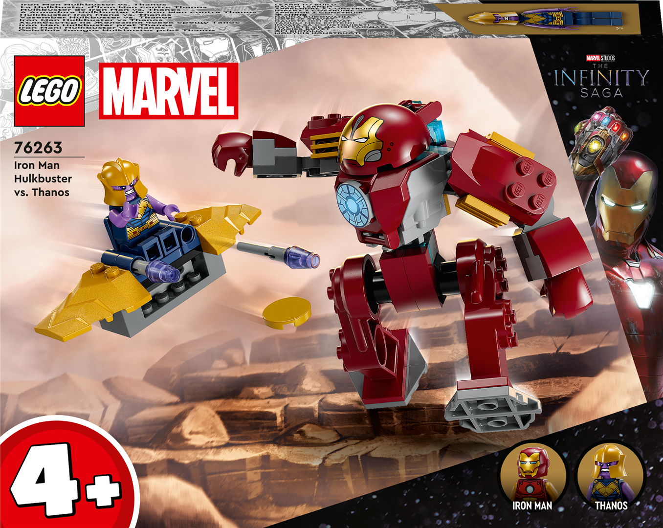 Konstruktorius LEGO Marvel Super Heroes Geležinis žmogus Hulkbuster prieš Thanos 76263