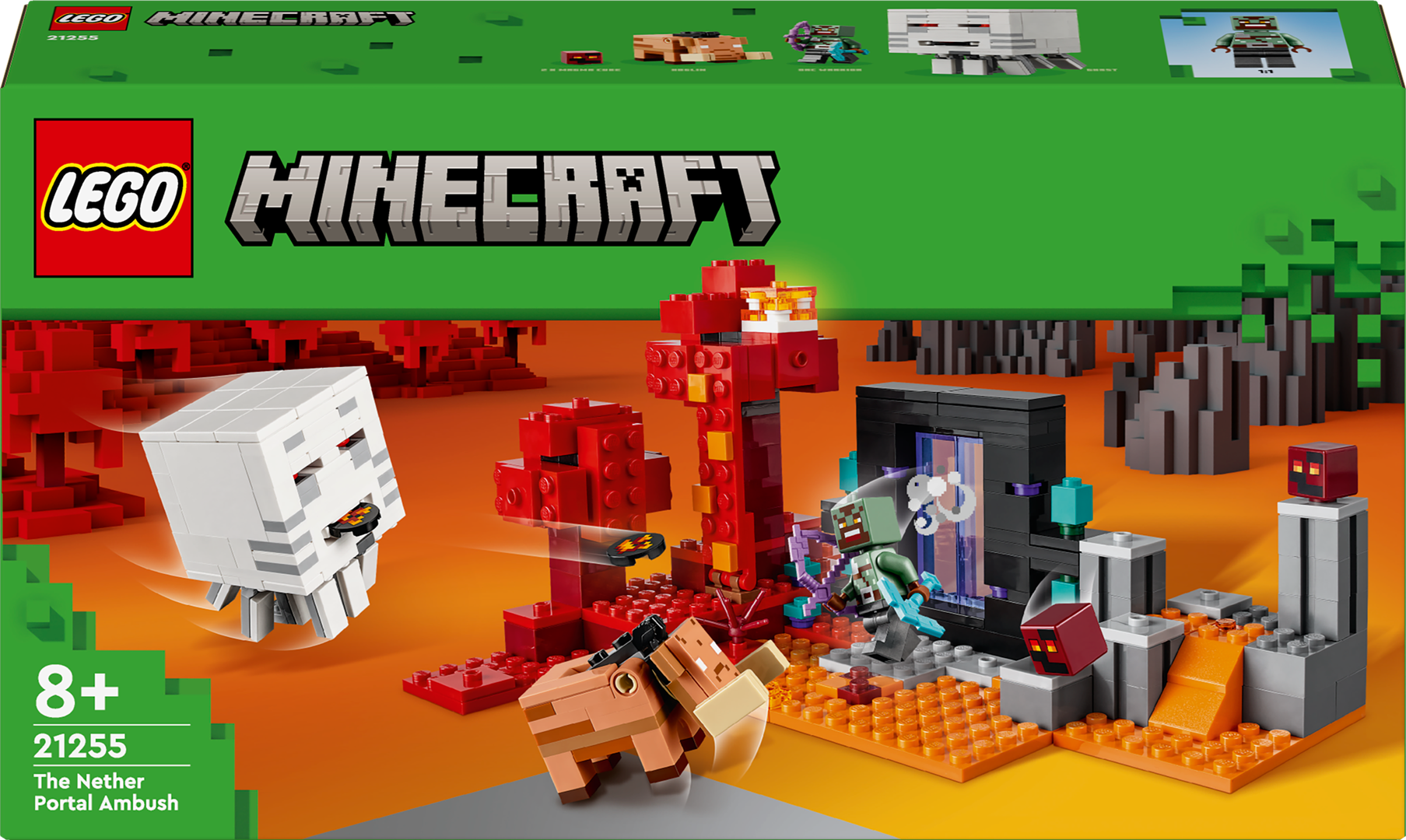 Konstruktorius LEGO Minecraft Pasala „Nether“ portale 21255