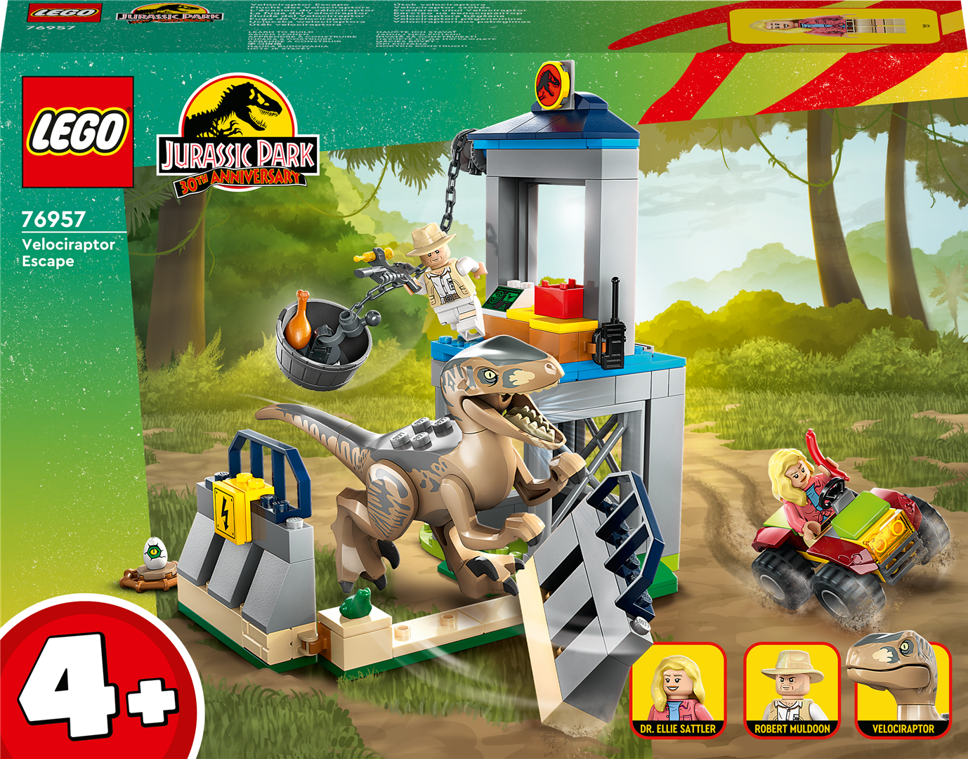 Konstruktorius LEGO Jurassic World Velociraptoriaus pabėgimas 76957