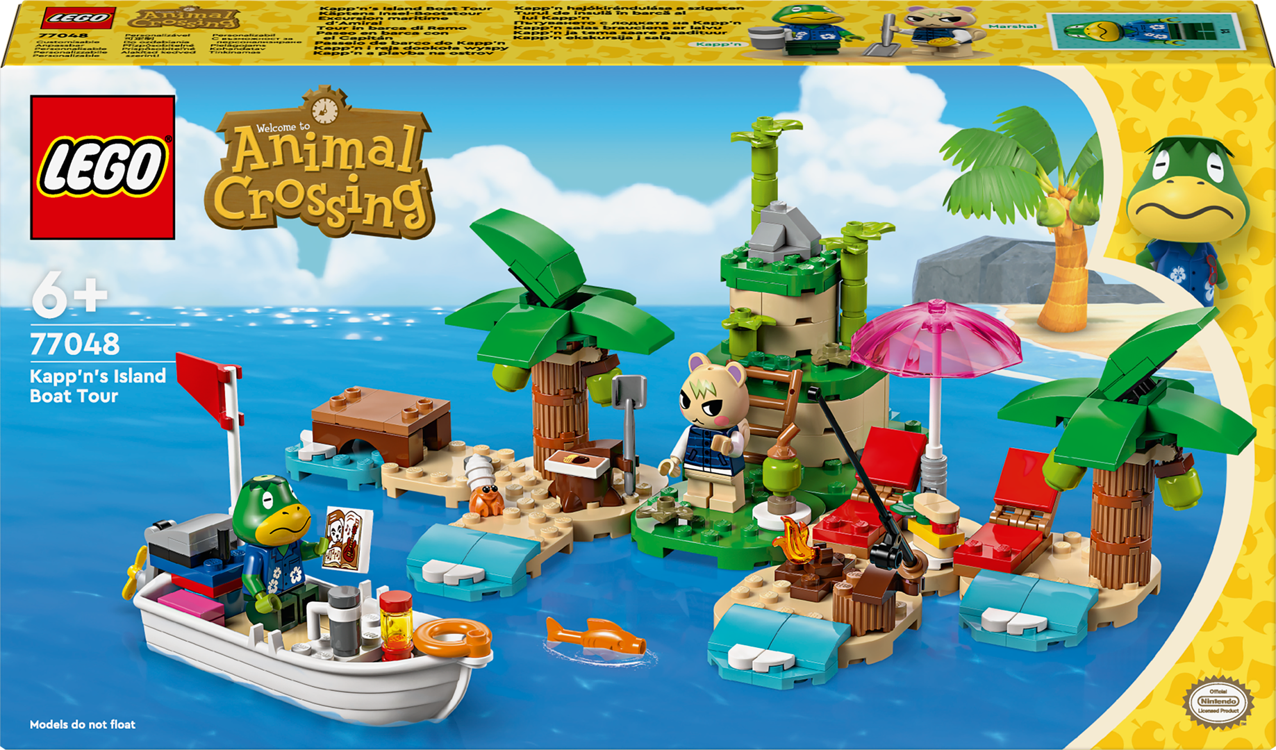 Konstruktorius LEGO Animal Crossing Kapp'n ekskursija į salą 77048