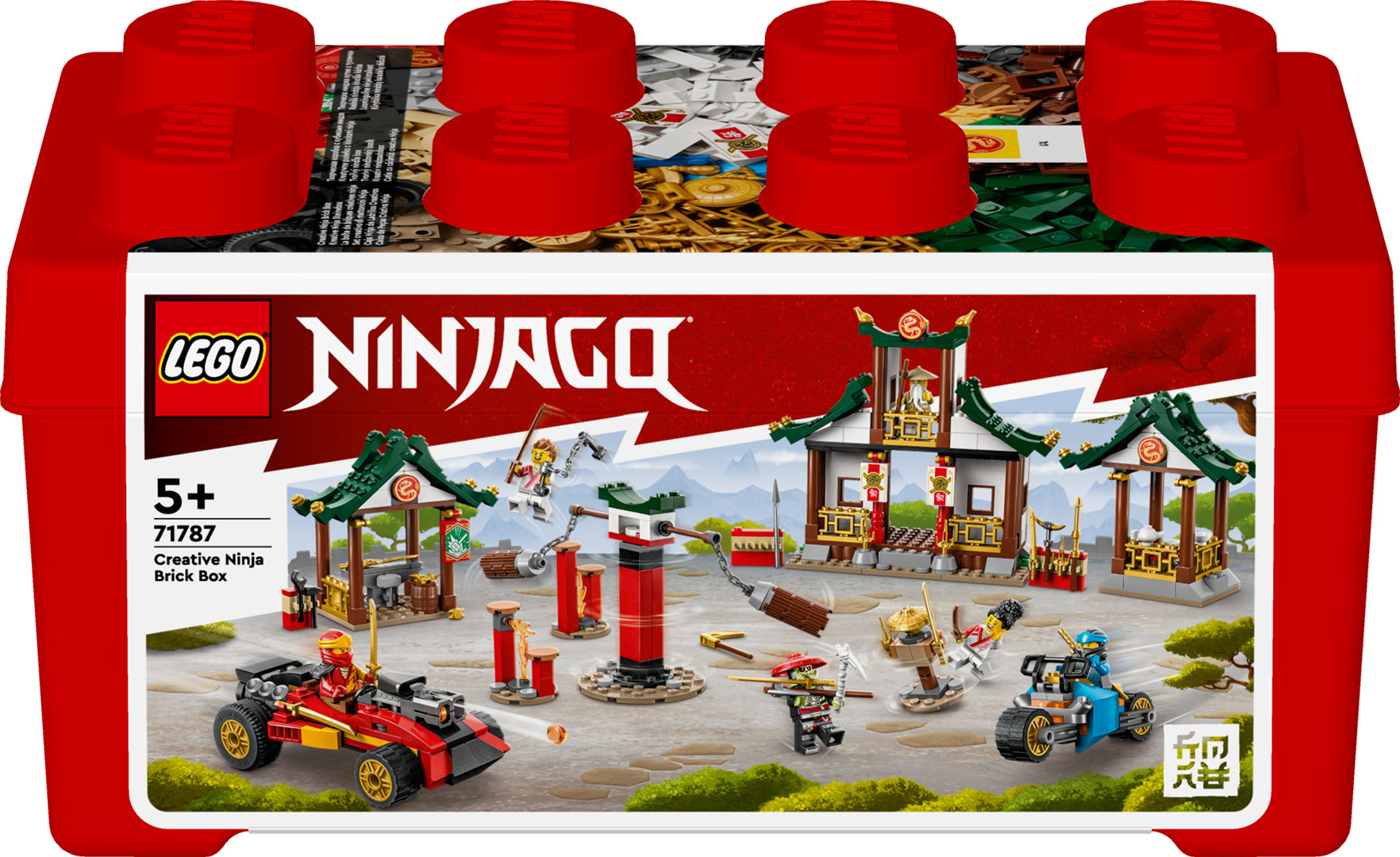 Konstruktorius LEGO Ninjago Kūrybiška nindzių kaladėlių dėžutė 71787