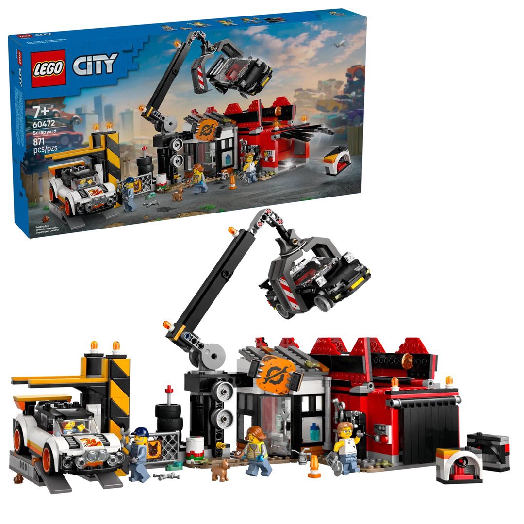 LEGO CITY 60472 Automobilių laužynas su automobiliais