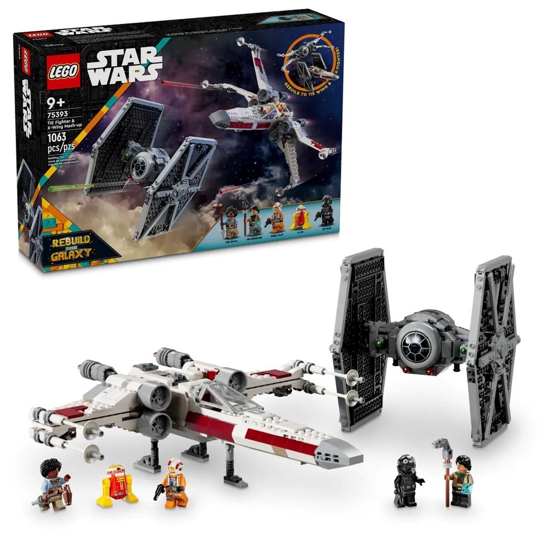 LEGO STAR WARS 75393 TIE Fighter ir X-Wing junginys