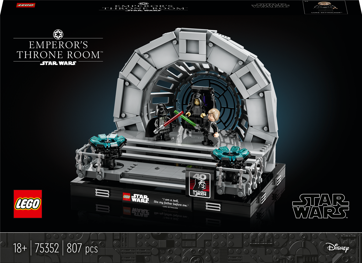 Konstruktorius LEGO Star Wars Imperatoriaus sosto menės diorama 75352