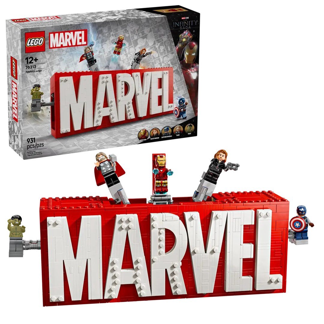 LEGO MARVEL 76313 MARVEL logotipas