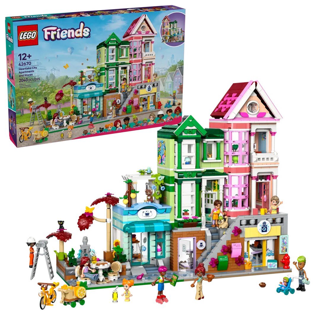 LEGO FRIENDS 42670 Heartlake City Apartamentai ir parduotuvės