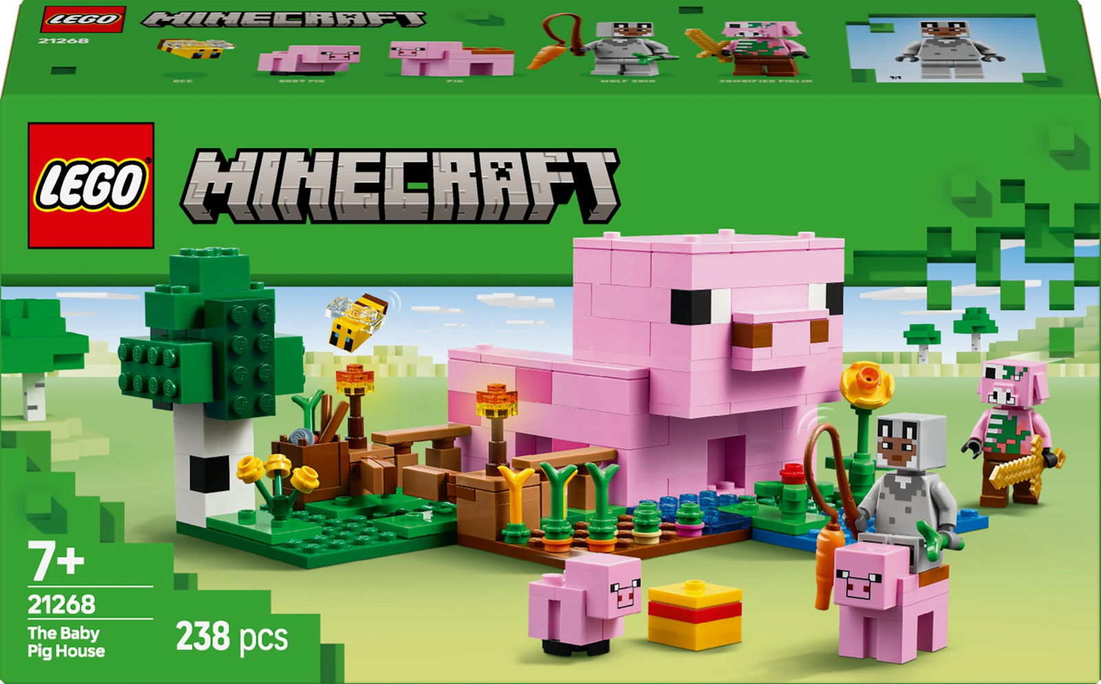 Konstruktorius LEGO Minecraft The Baby Pig House