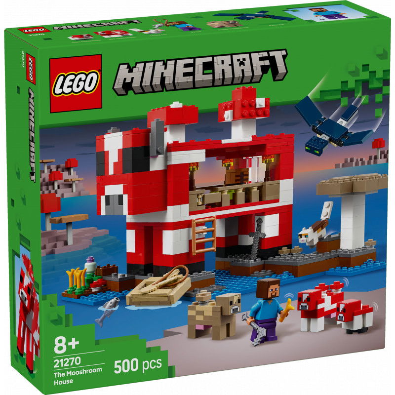 Konstruktorius LEGO Minecraft The Mooshroom House