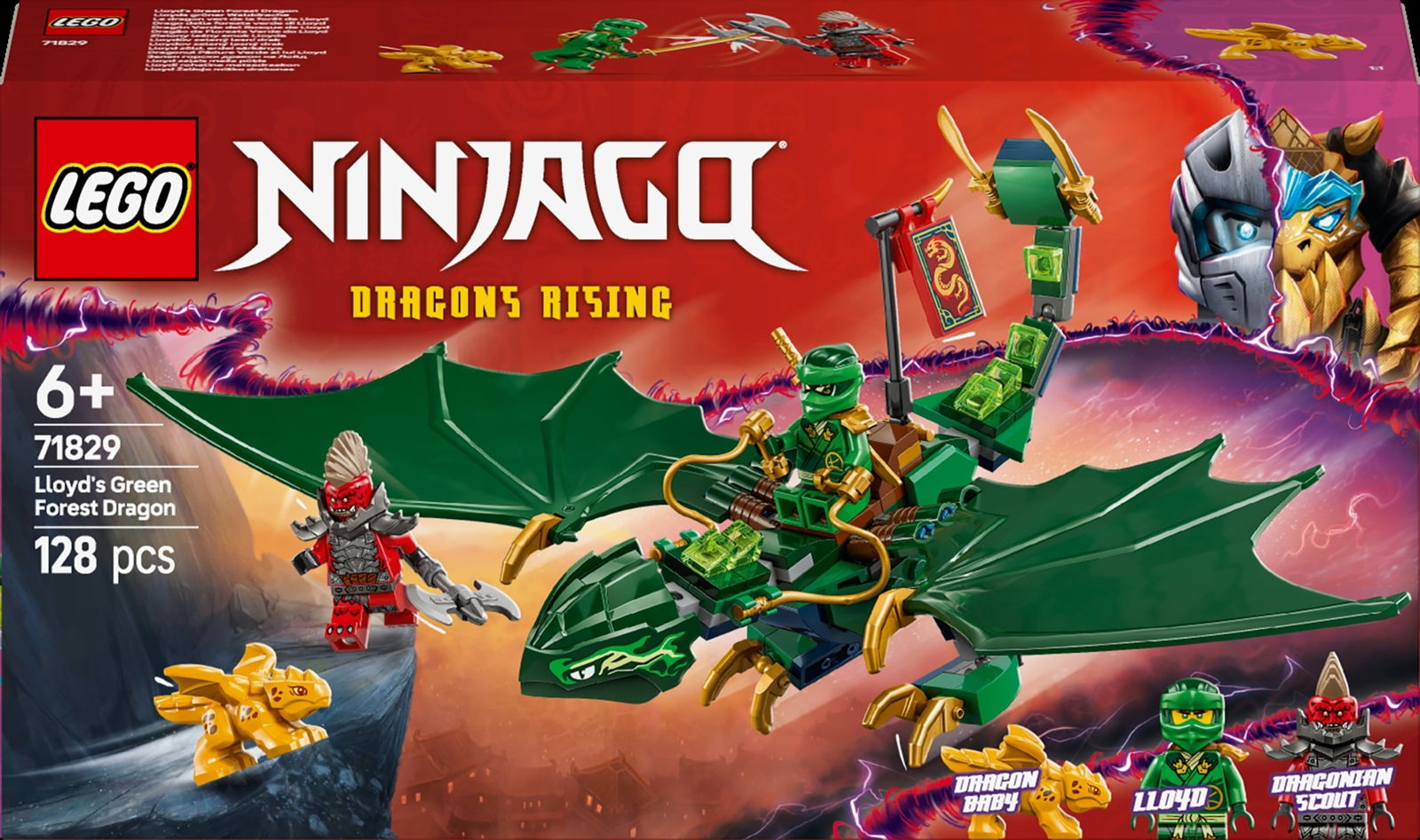 Konstruktorius LEGO Ninjago Lloyd's Green Forest Dragon