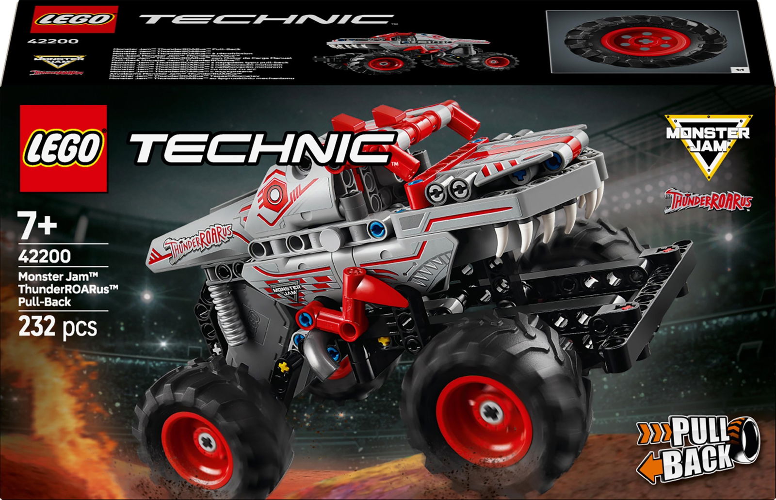 Konstruktorius LEGO Technic Monster Jam™ ThunderROARus™ Pull-Back