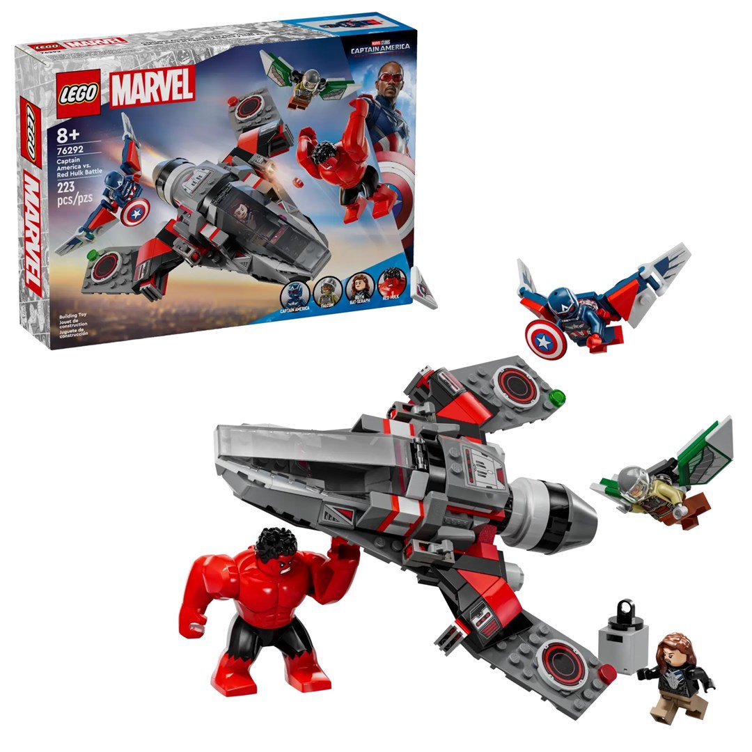 LEGO MARVEL 76292 Kapitono Amerikos ir Raudonojo Hulko dvikova