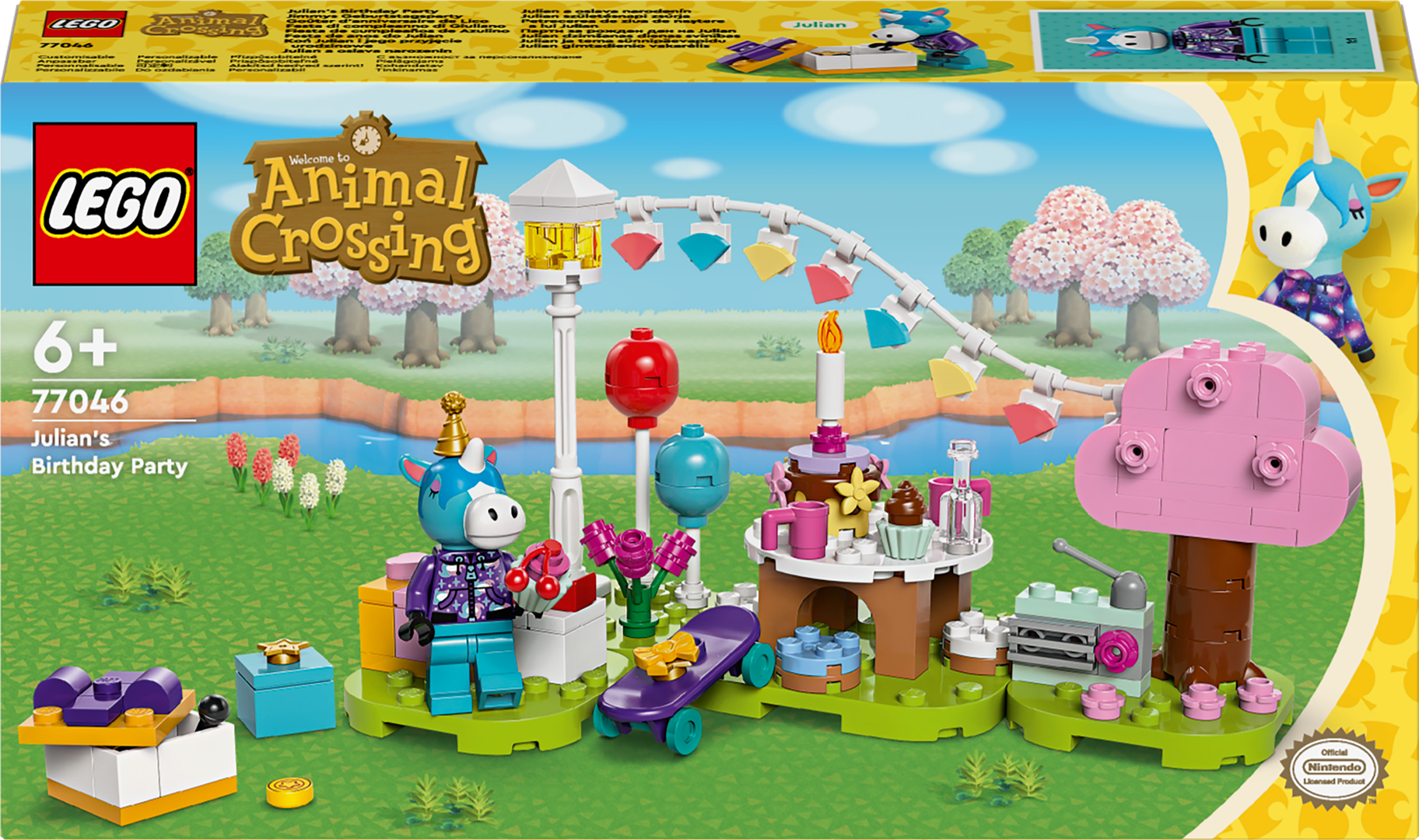 Konstruktorius LEGO Animal Crossing Julian gimtadienio vakarėlis 77046