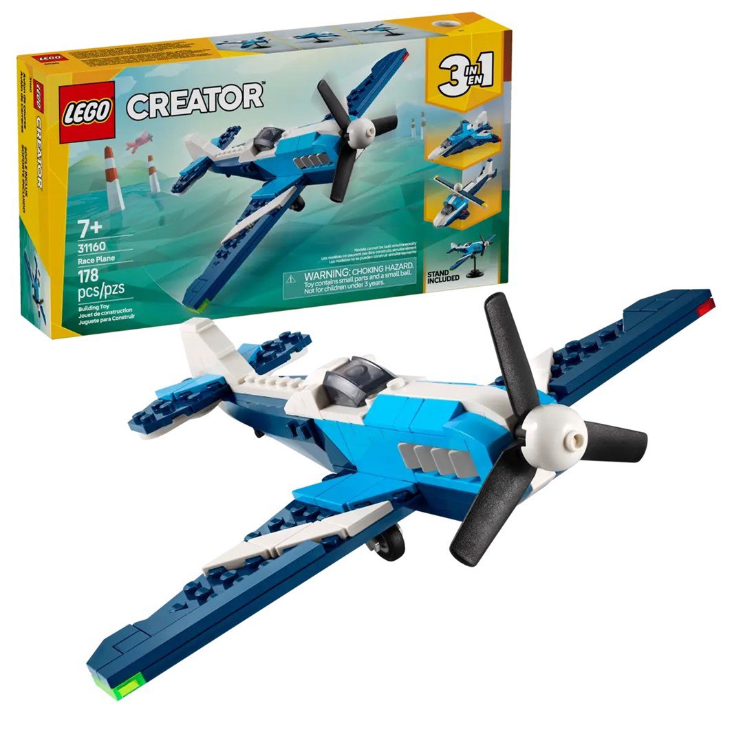 LEGO CREATOR 3 IŠ 1 31160 Lenktynių lėktuvas