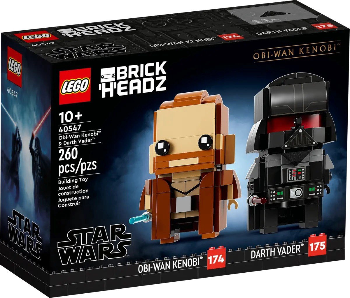 LEGO BRICKHEADZ STAR WARS 40547 Obi-Vanas Kenobi ir Dartas Vaderis