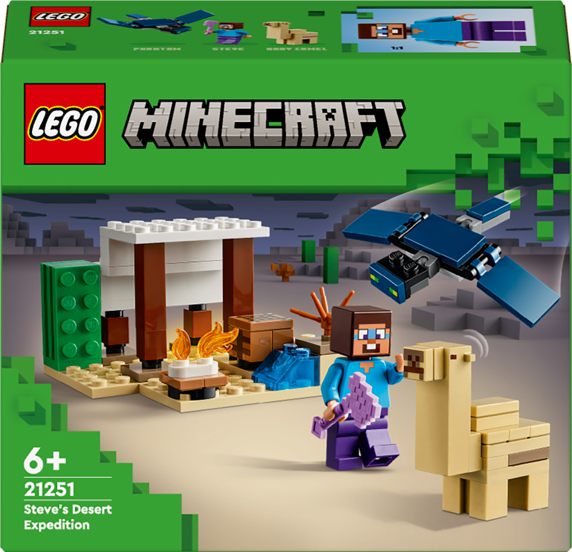 Konstruktorius LEGO Minecraft Styvo ekspedicija dykumoje 21251