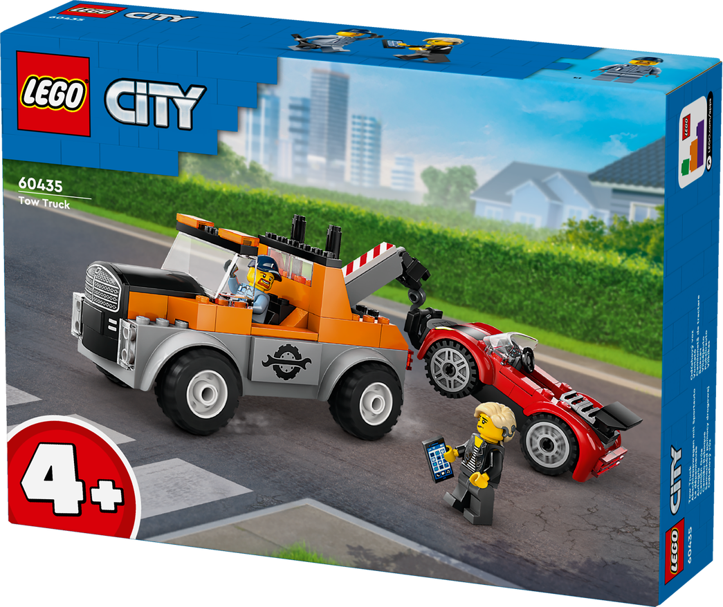 Konstruktorius LEGO City Vilkikas ir sportinio automobilio remontas 60435