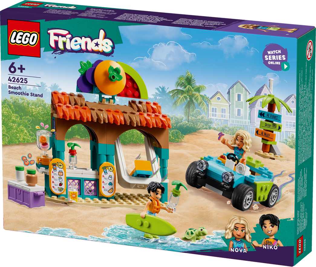 Konstruktorius LEGO Friends Paplūdimio glotnučių kioskas 42625