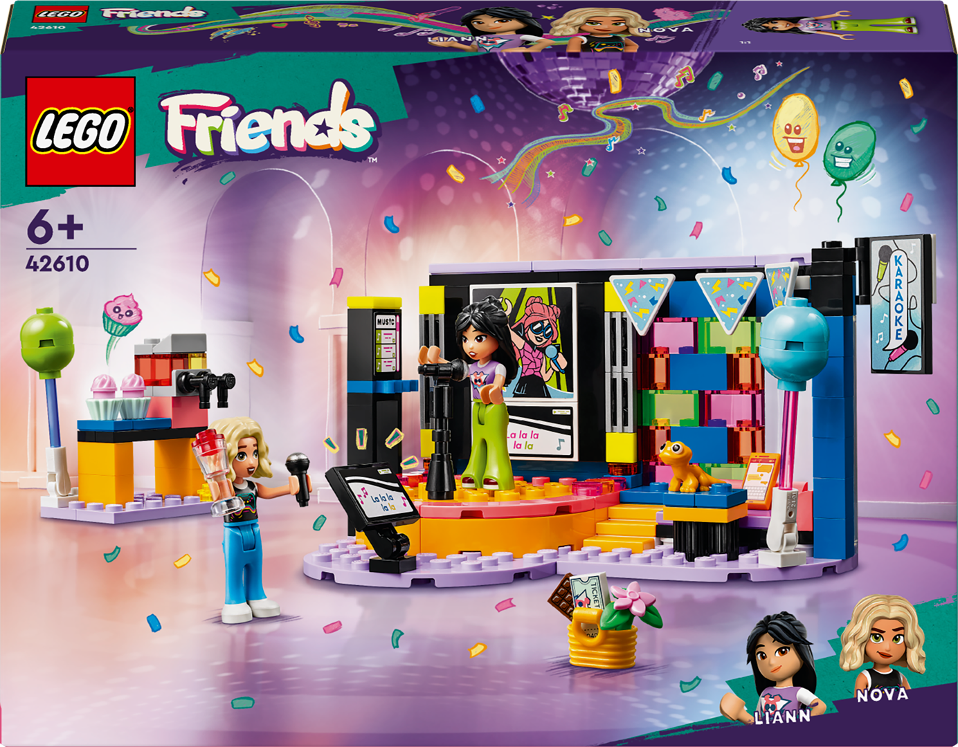 Konstruktorius LEGO Friends Karaokės vakarėlis 42610