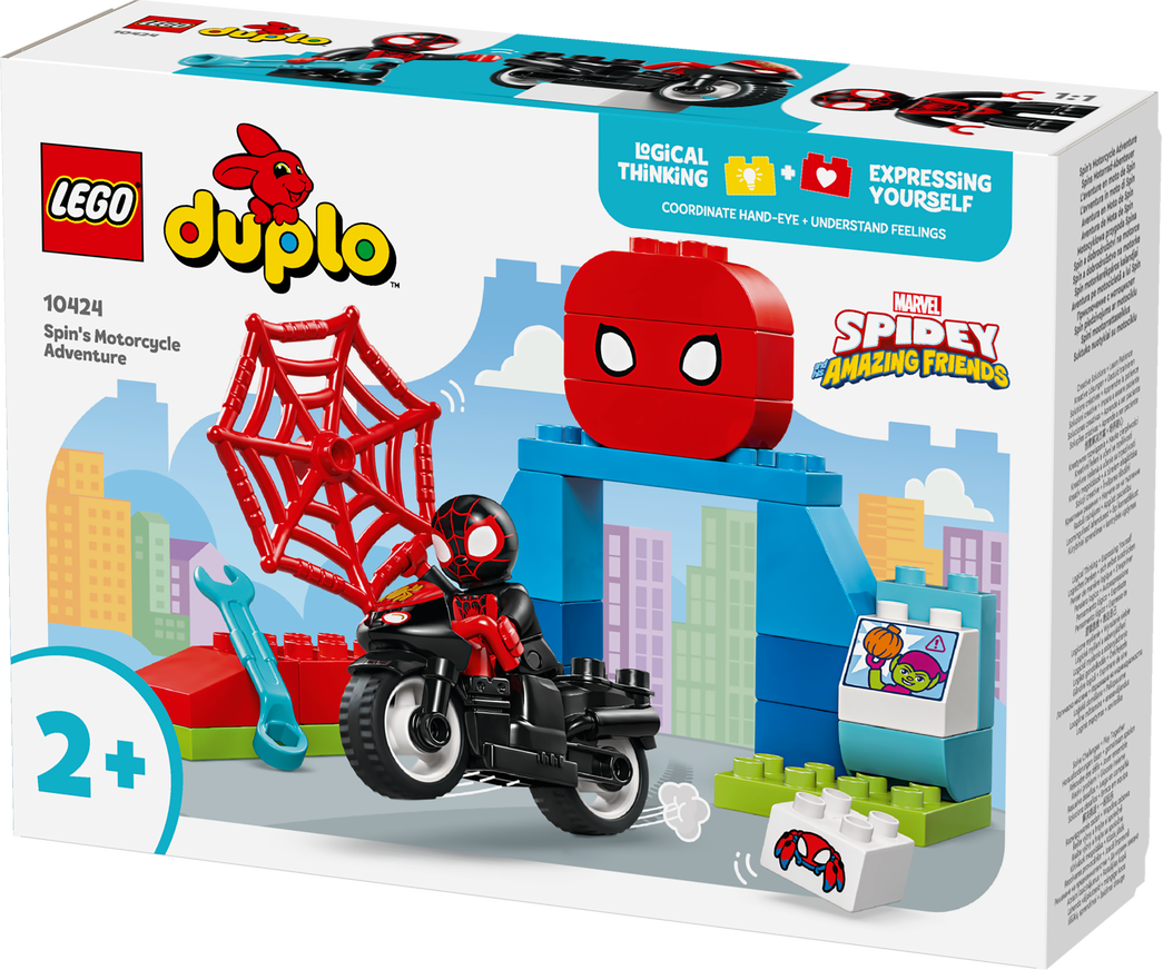 Konstruktorius LEGO DUPLO Disney Suktuko nuotykiai su motociklu 10424