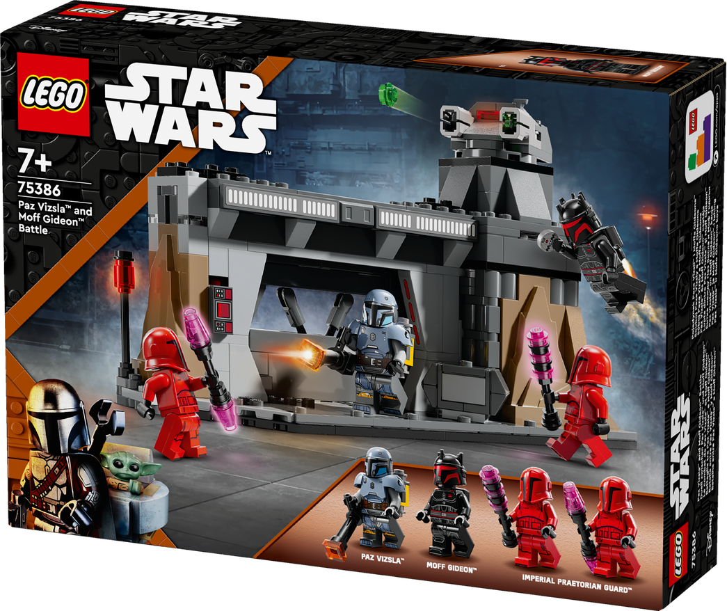 Konstruktorius LEGO Star Wars Paz Vizsla ir Mofo Gideono kova 75386