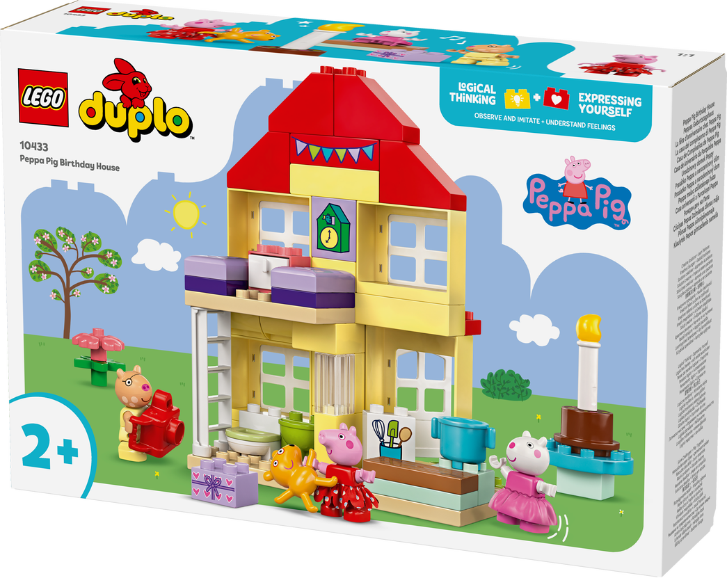 Konstruktorius LEGO DUPLO Peppa Pig Kiaulytės Pepos gimtadienio namelis 10433