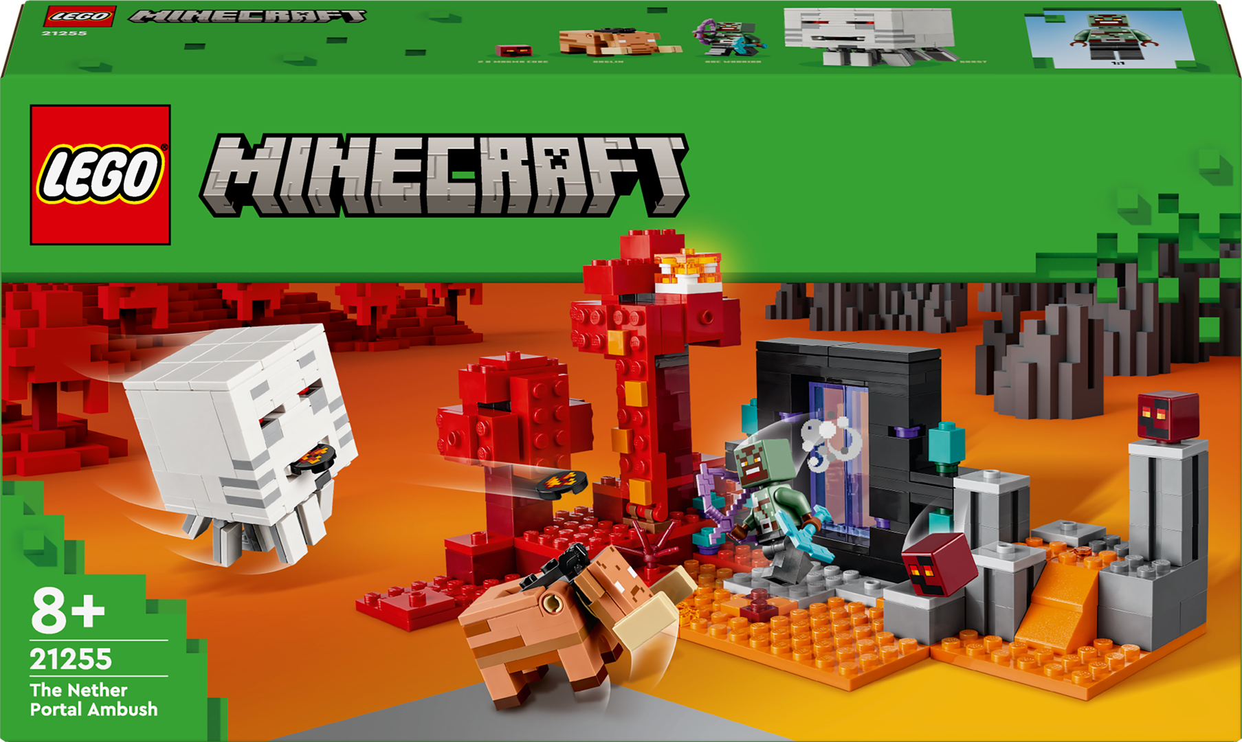 Konstruktorius LEGO Minecraft Pasala „Nether“ portale 21255