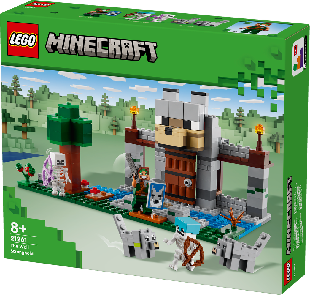 Konstruktorius LEGO Minecraft Vilkų tvirtovė 21261