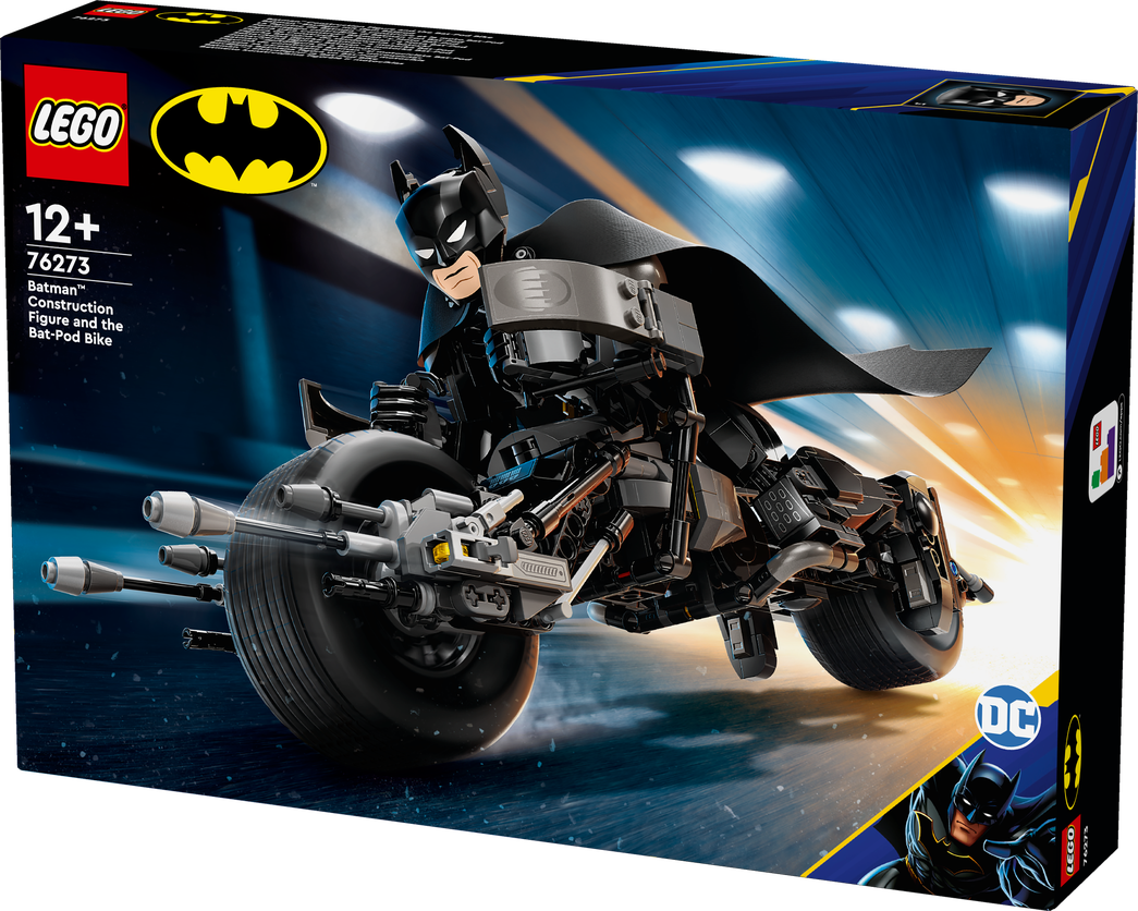 Konstruktorius LEGO Super Heroes Betmeno konstruojama figūrėlė ir motociklas 76273