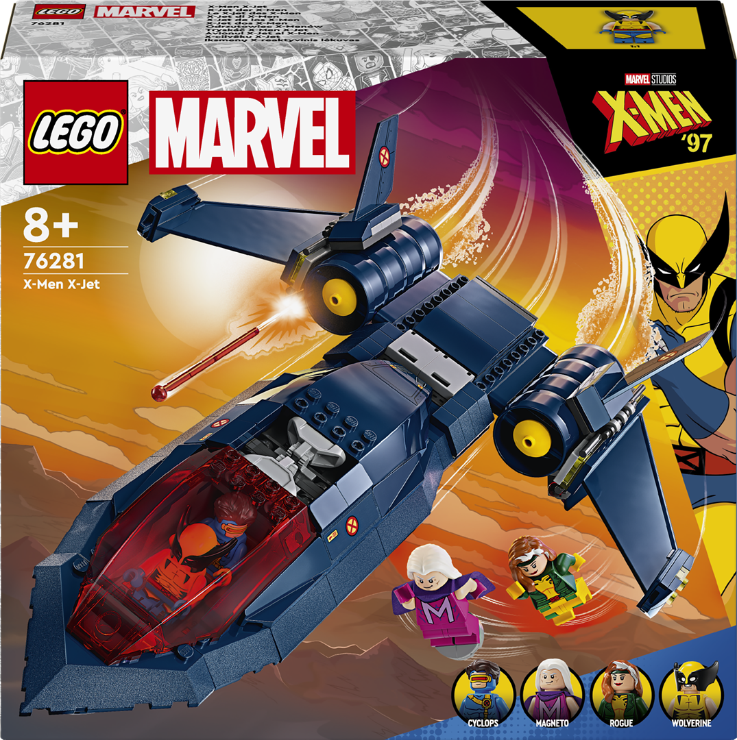 Konstruktorius LEGO Marvel Iksmenų X-reaktyvinis lėkuvas 76281