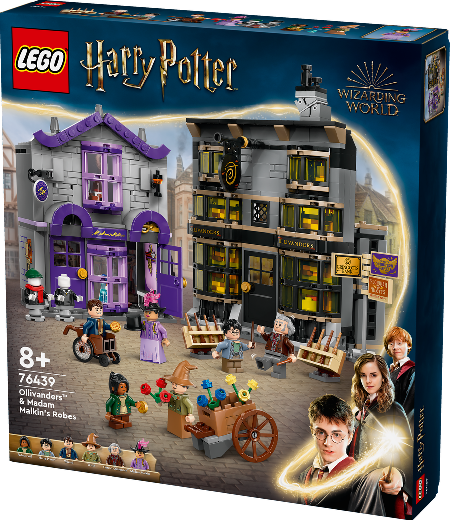Konstruktorius LEGO Harry Potter Olivanderio ir Madam Malkin parduotuvės 76439