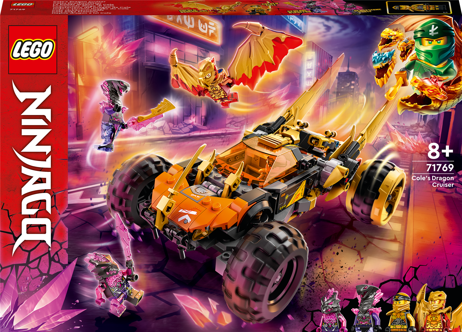 Konstruktorius LEGO Ninjago Cole drakono automobilis 71769