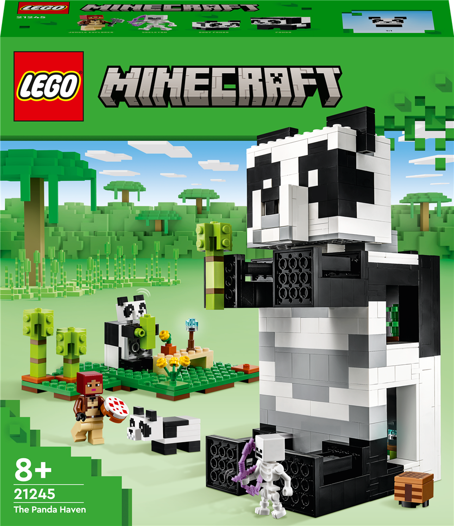 Konstruktorius LEGO Minecraft Pandų prieglobstis 21245