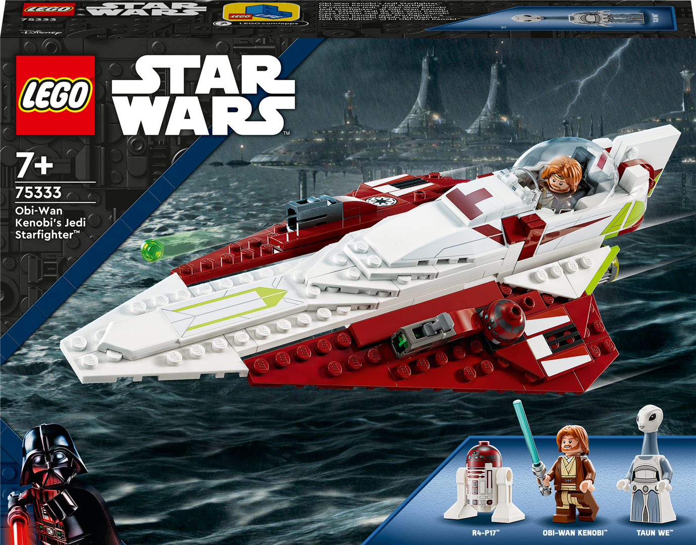 Konstruktorius LEGO Star Wars Obi-Wan Kenobi džedajų erdvėlaivis 75333