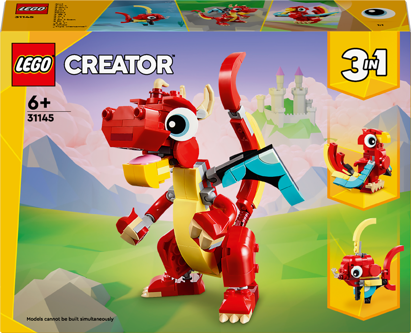Konstruktorius LEGO Creator Raudonas drakonas 31145