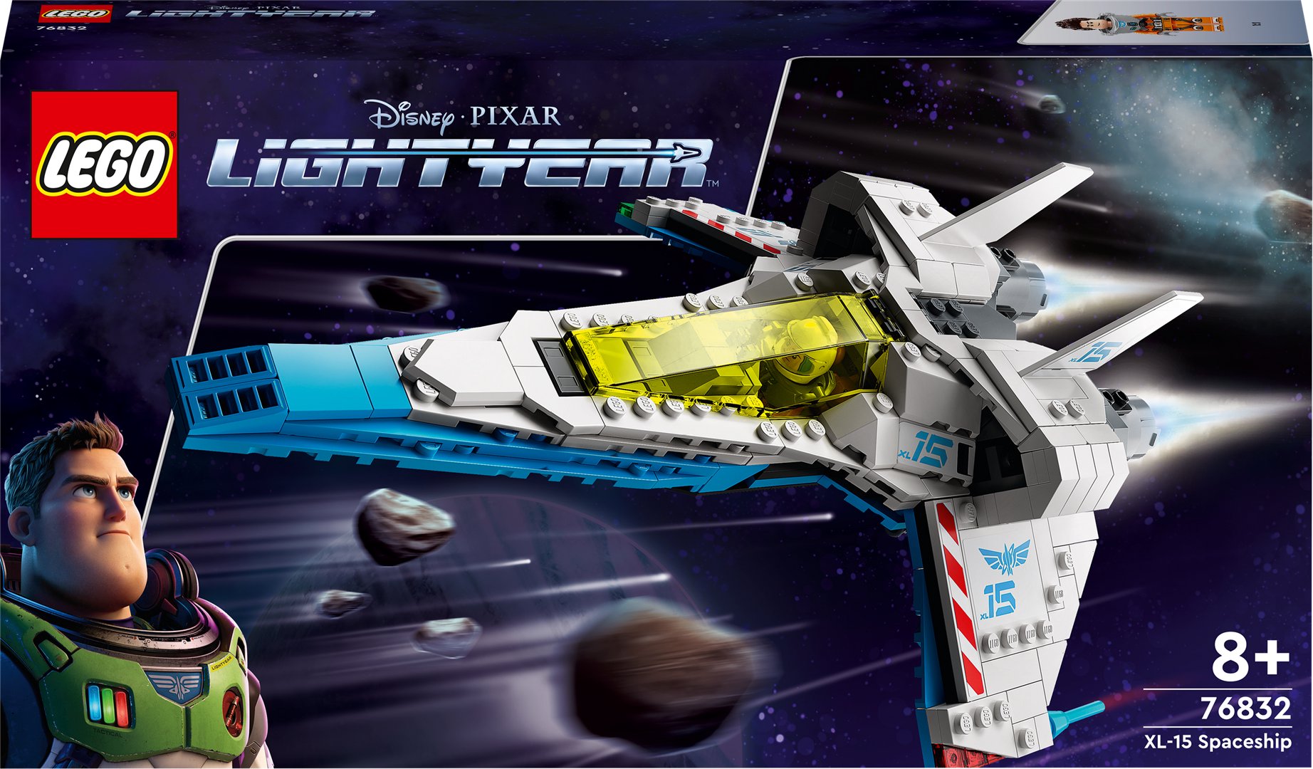 Konstruktorius LEGO Disney and Pixar „Šviesmečio“ XL-15 kosminis laivas 76832