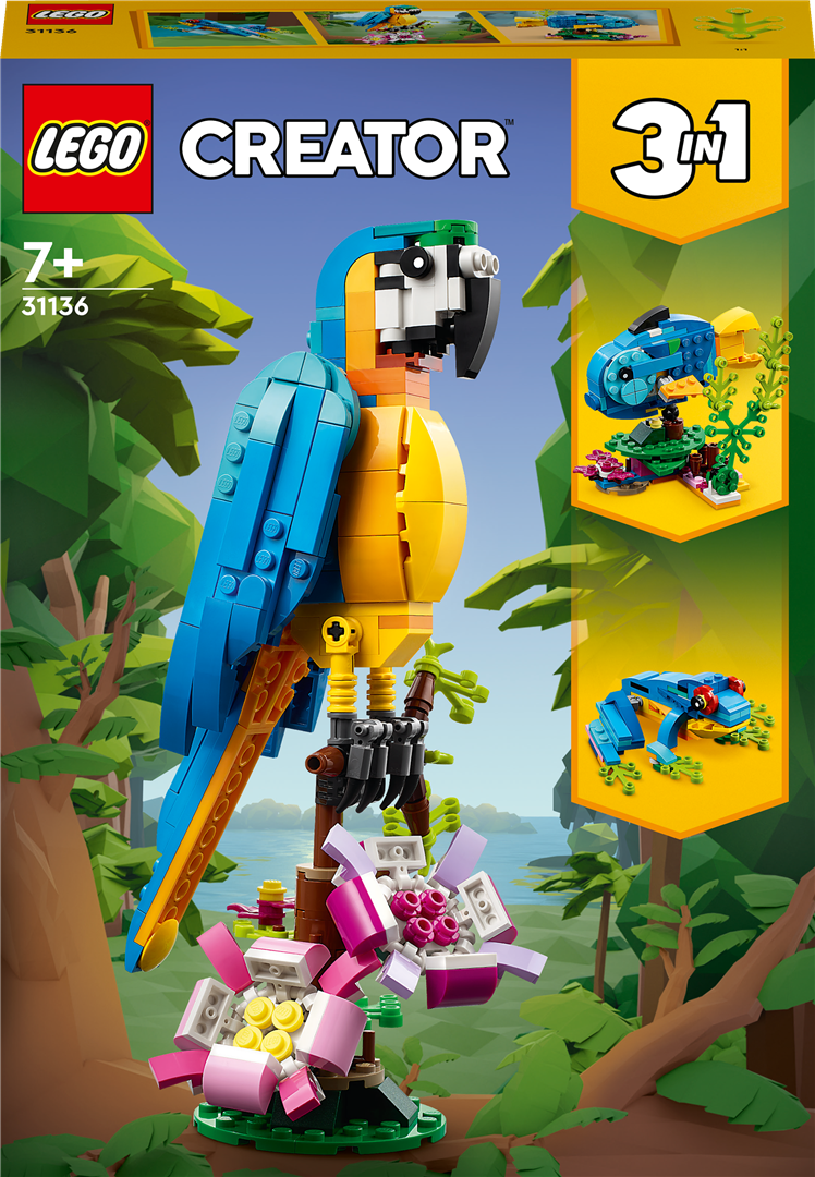 Konstruktorius LEGO Creator Egzotiška papūga 31136