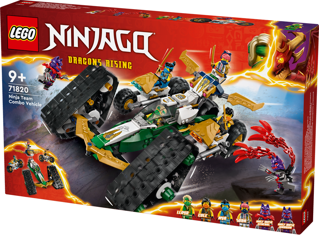 Konstruktorius LEGO Ninjago Nindzių komandos kombinuotoji transporto priemonė 71820