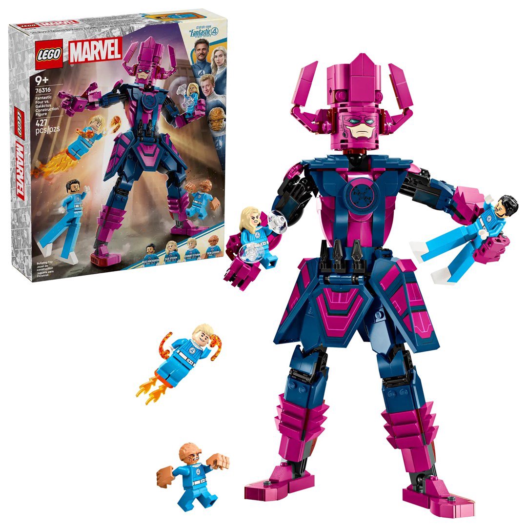 LEGO MARVEL 76316 Fantastinis ketvertas prieš Galaktusą Statybinė figūrėlė