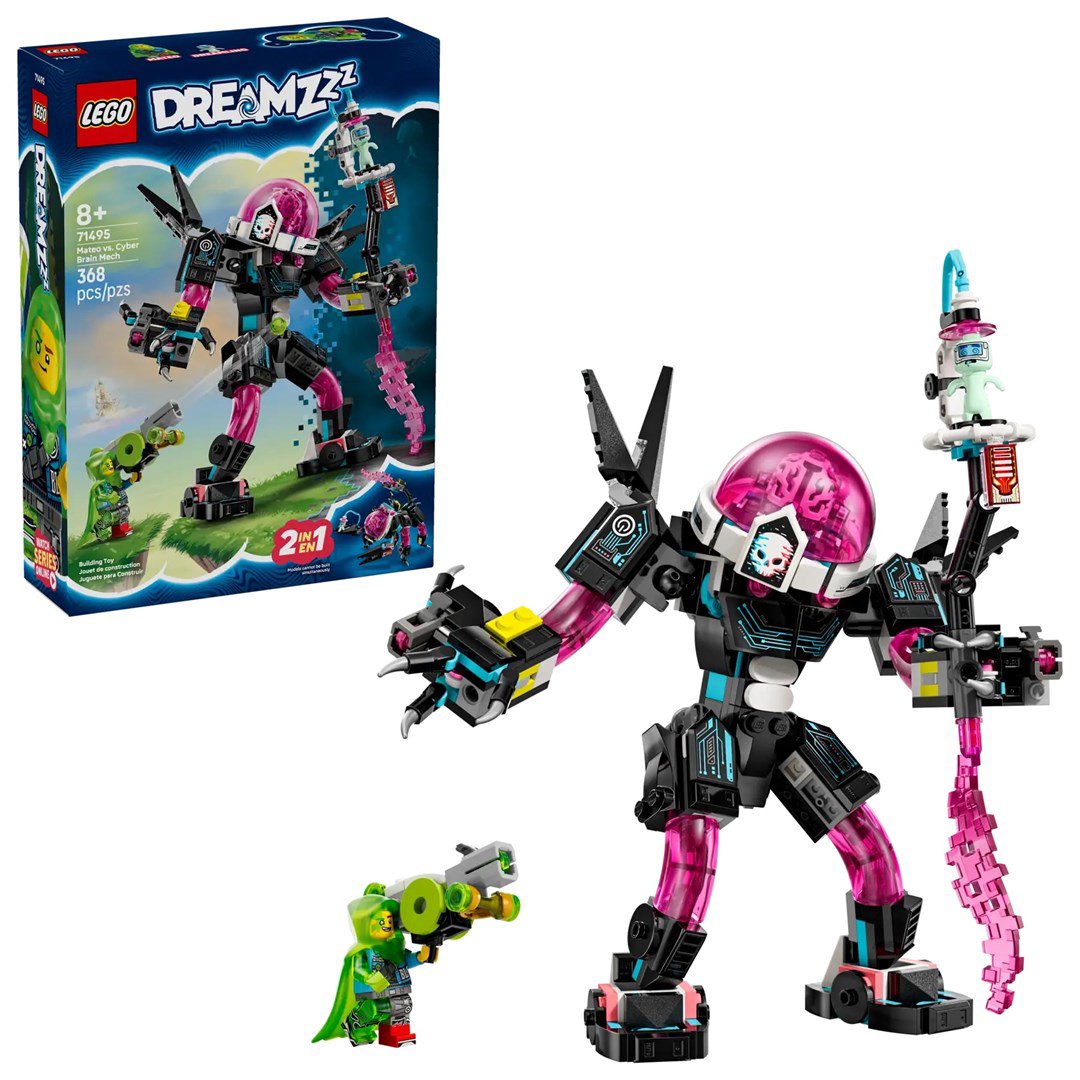 LEGO DREAMZZZ 71495 Mateo prieš Cyber Brain Mech