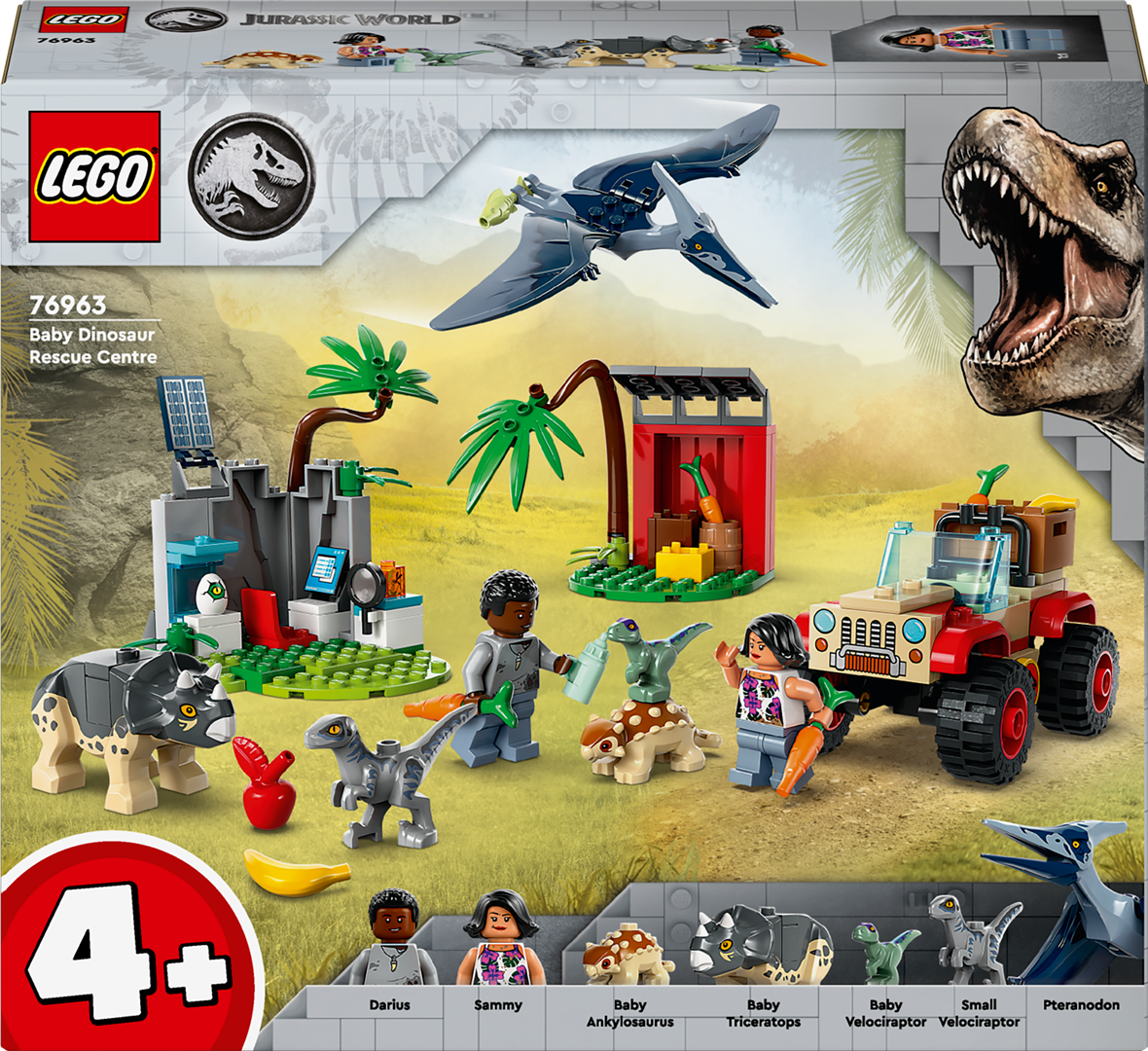 Konstruktorius LEGO JURASSIC WORLD Dinozauriukų gelbėjimo centras 76963